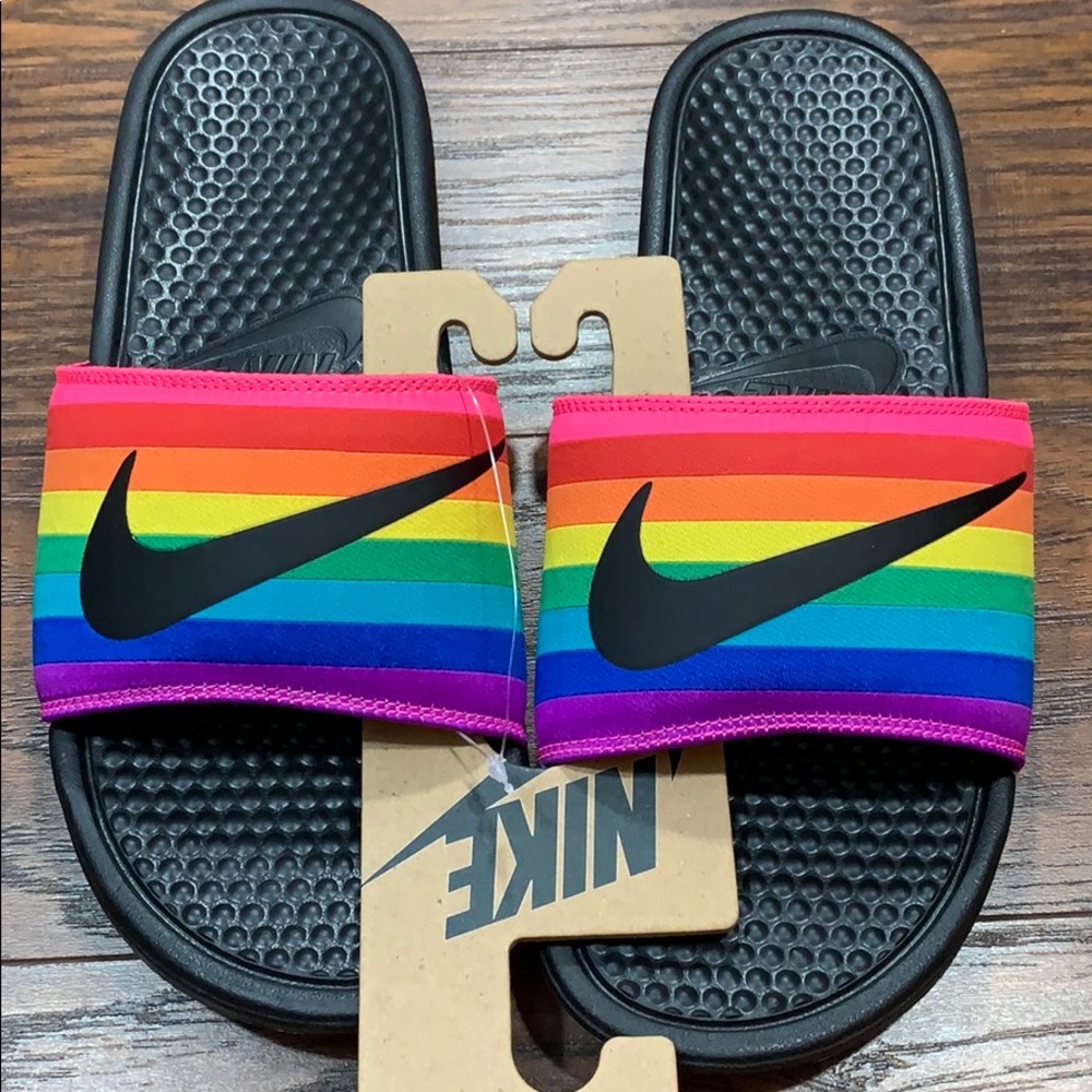 NIKE BENASSI JDI BETRUE Black/Black-Multi-… - Picture 4 of 16
